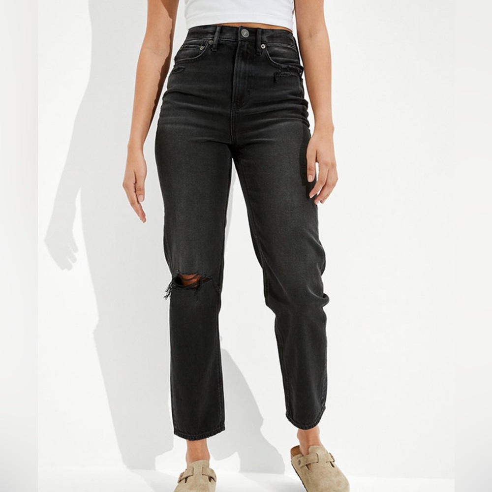 AE Ripped Highest Waist '90s Boyfriend Jean Size 2 Regular